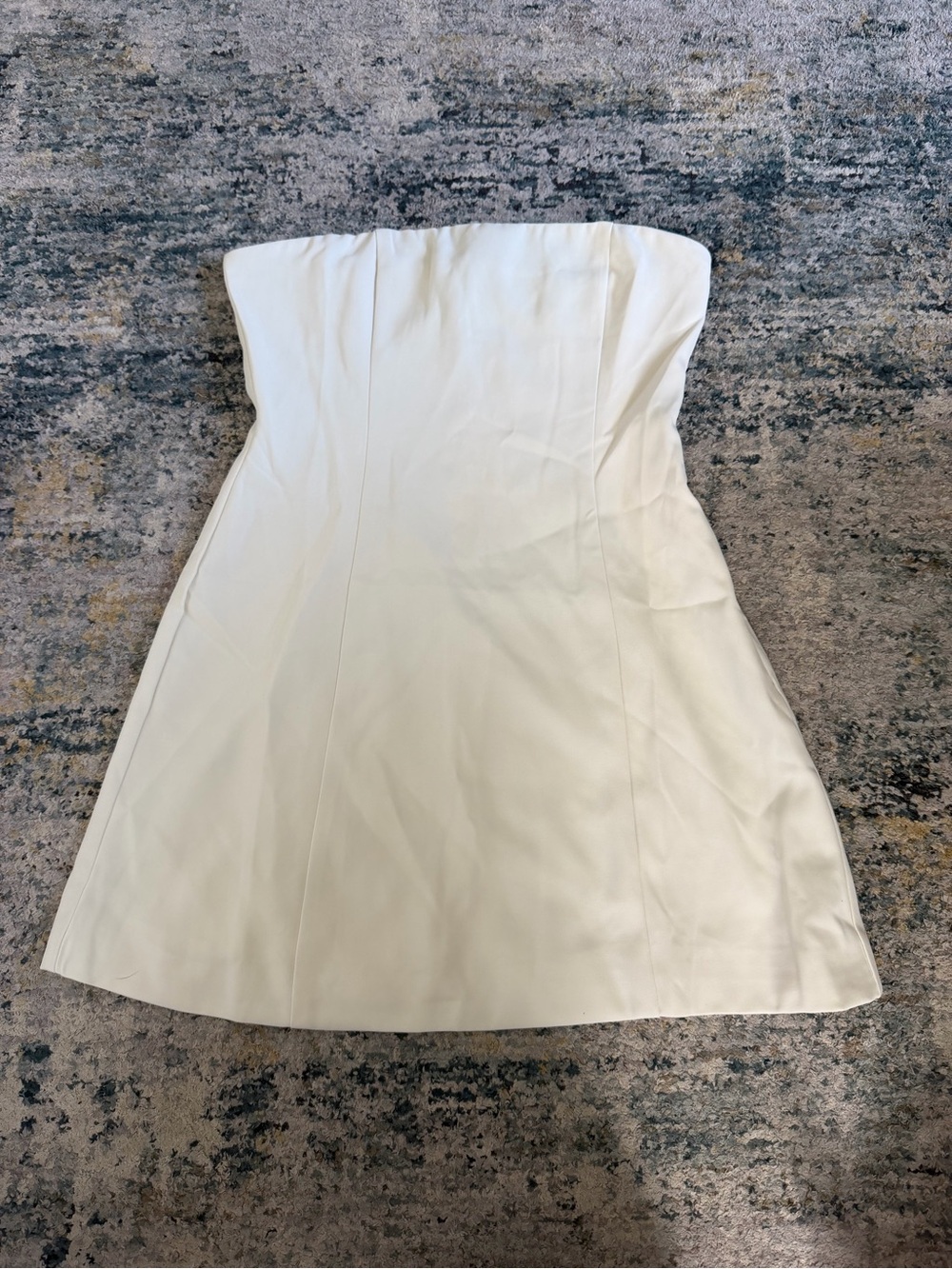 Peppermayo Strapless Cream A-Line Mini Dress